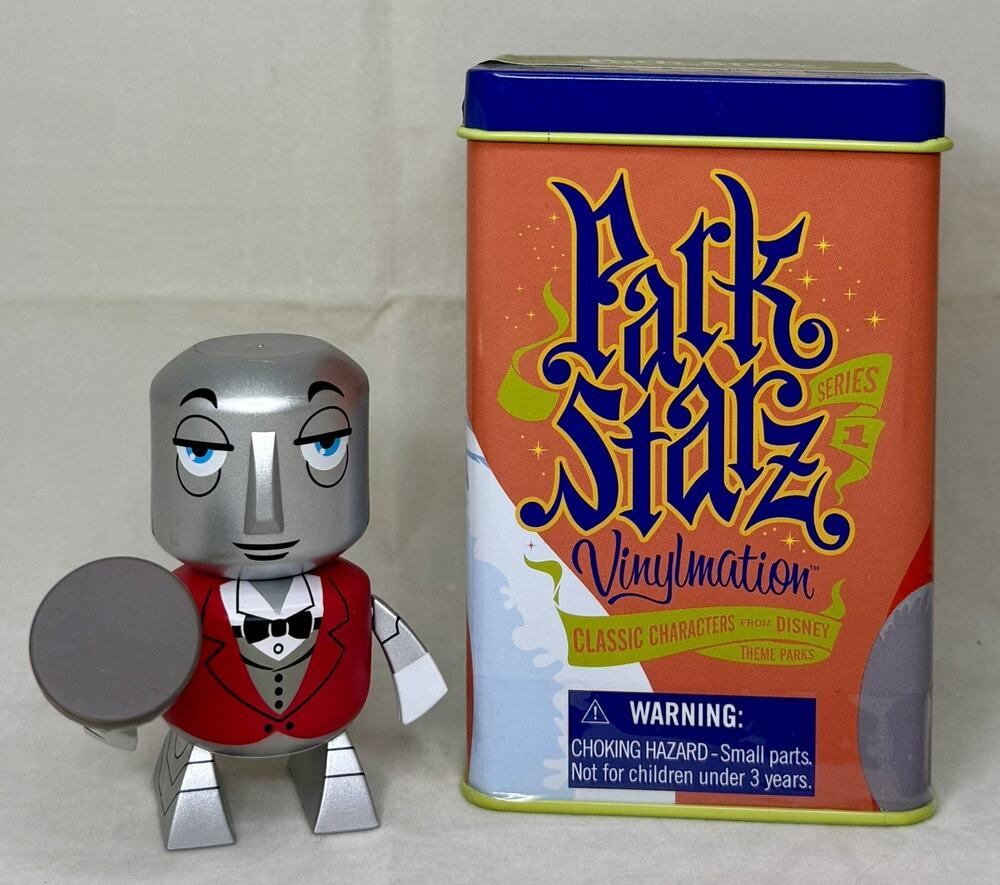Disney Park Starz Vinylmation Series 1 Robot Butler Figure - Horizons - WITH TIN